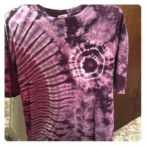 Purple tie dye tshirt