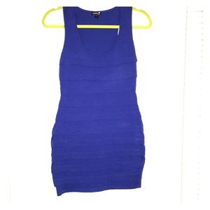 Blue bodycon dress
