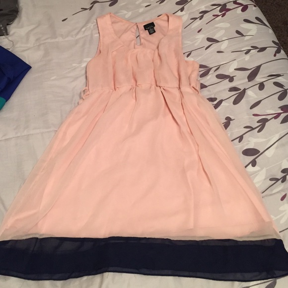 Pink mini dress