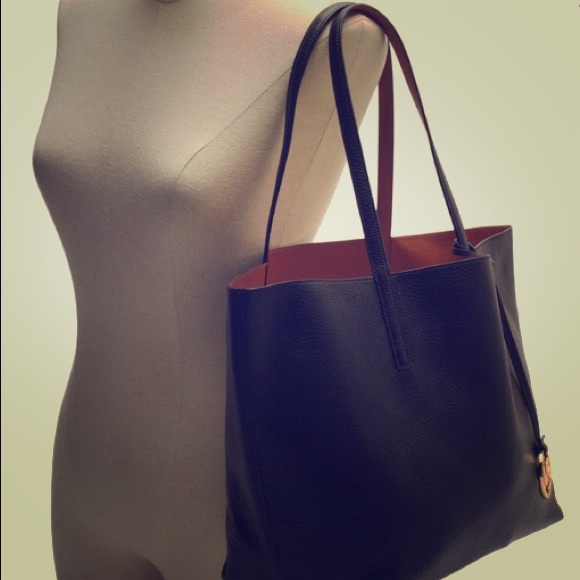 Michael Kors Izzy East/West Leather Tote & Pouch