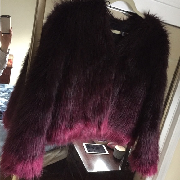 H&M faux fur short jacket