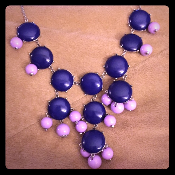 Navy and purple necklace.