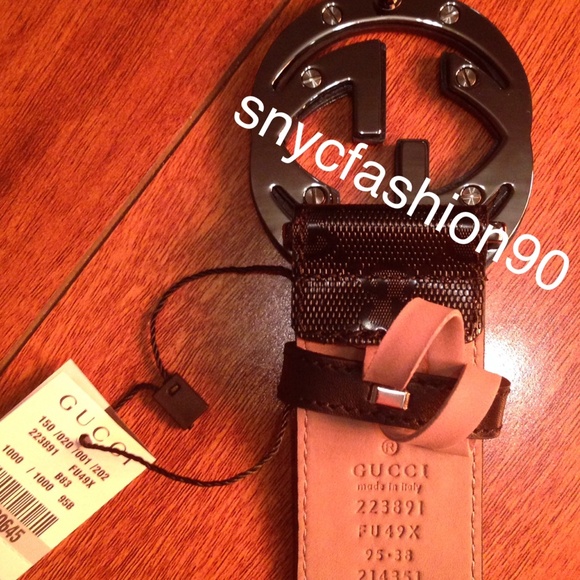 Authentic New GG Imprime belt with interlocking G. main image 4