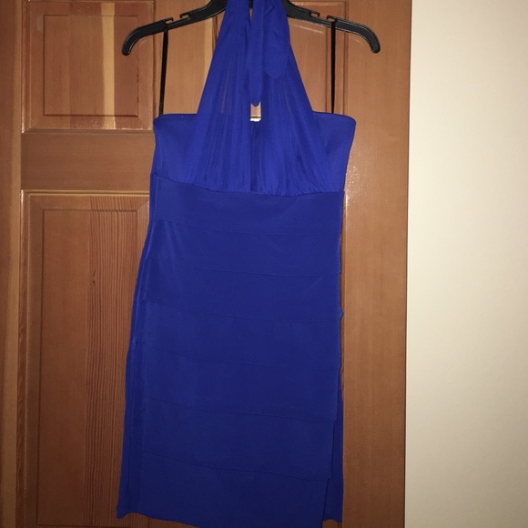 Blue cocktail dress