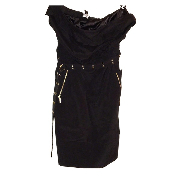 Strapless mini dress