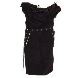 Strapless mini dress