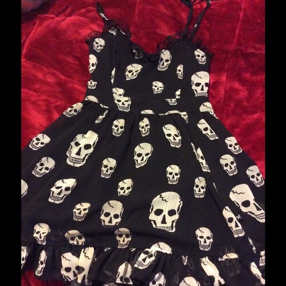 Skull baby doll dress.