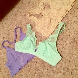 Lace bralettes