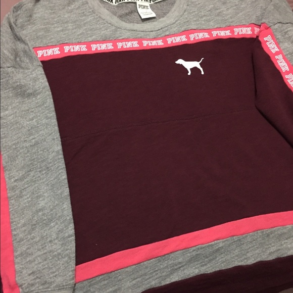 Pink Large oversized crew sweater