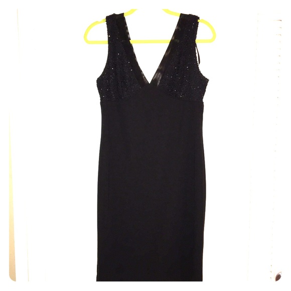 Black cocktail dress