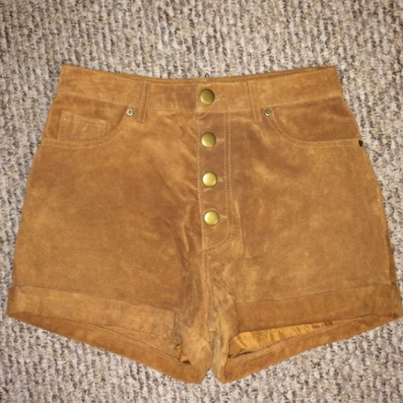 Suede High Waisted Shorts