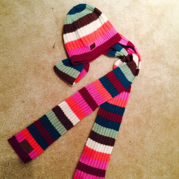 Authentic matching Coach scarf and hat