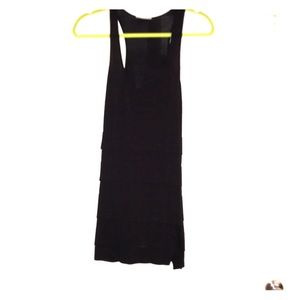 Black racerback dress