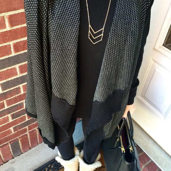 Sweaters - Open Front Knit Cardigan