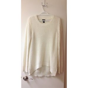 Rue 21 White Cable Knit Sweater