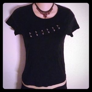 Tripp Safety Pin Shirt Hot Topic