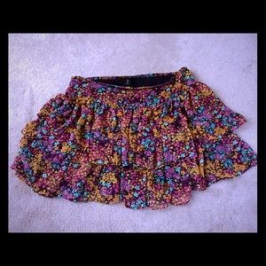 London Jean Skirts - SOLD London Jean floral ruffle layered skirt London Jean Skirts - SOLD London Jean floral ruffle layered skirt