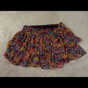 London Jean Skirts - SOLD London Jean floral ruffle layered skirt London Jean Skirts - SOLD London Jean floral ruffle layered skirt