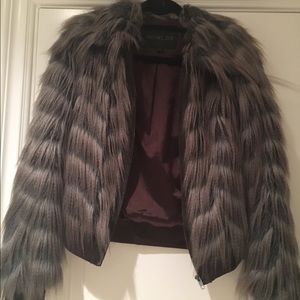 Posh Rachel Zoe faux fur coat size. Small