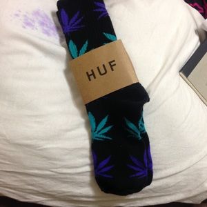 Black, Blue & Purple Huf socks