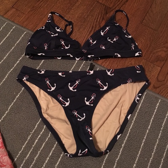 "Reserved" Jcrew nautical bikini