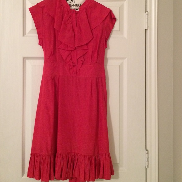 Ted Baker Dresses & Skirts - Ted Baker Hot Pink Ruffle Dress