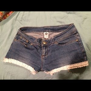 Shorties with trim on the bottom for cheap!