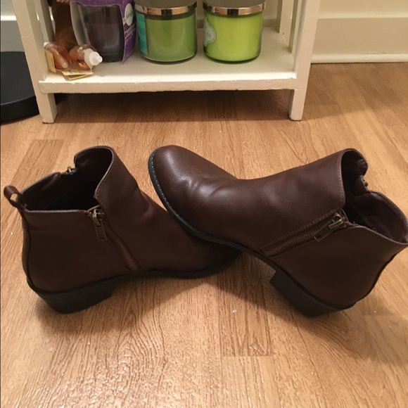 Brown ankle boots