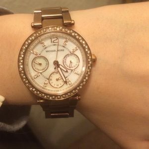 Rose Gold MK watch