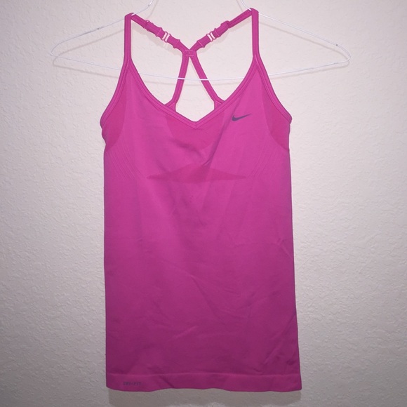 Nike Dri Fit hot pink tank top