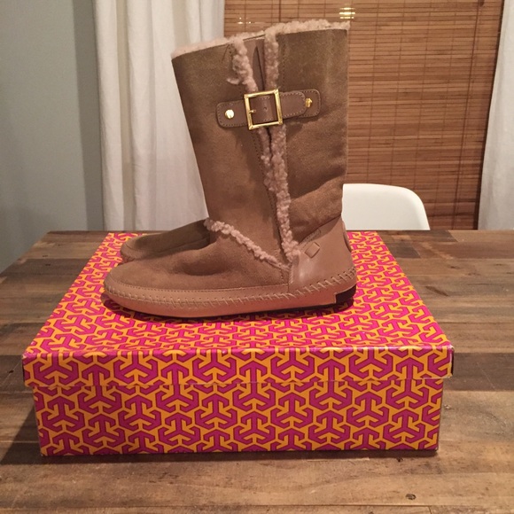 Tory Burch Shoes - Tory Burch Shearling Moccasin Boot