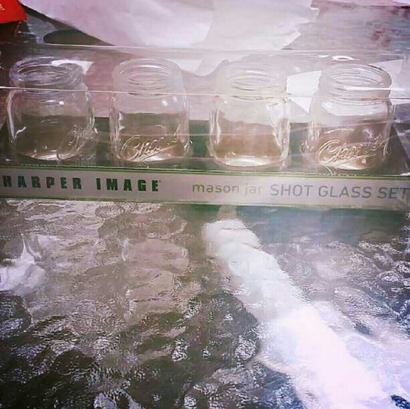 4 Mason jar shot glasses