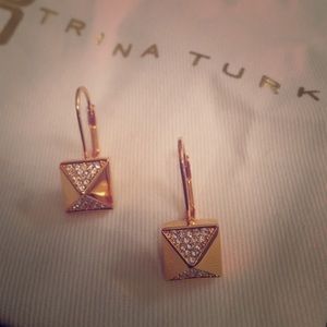 Trina Turk Pave Drop Earrings