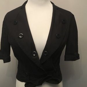 AX short sleeve cropped trench