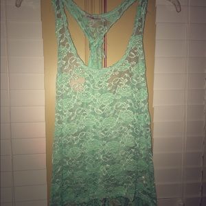 Cute teal tank top, size small