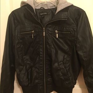 Faux leather jacket