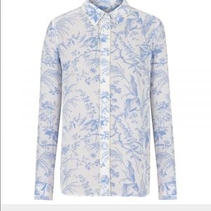 Equiment Brett blouse in blue floral