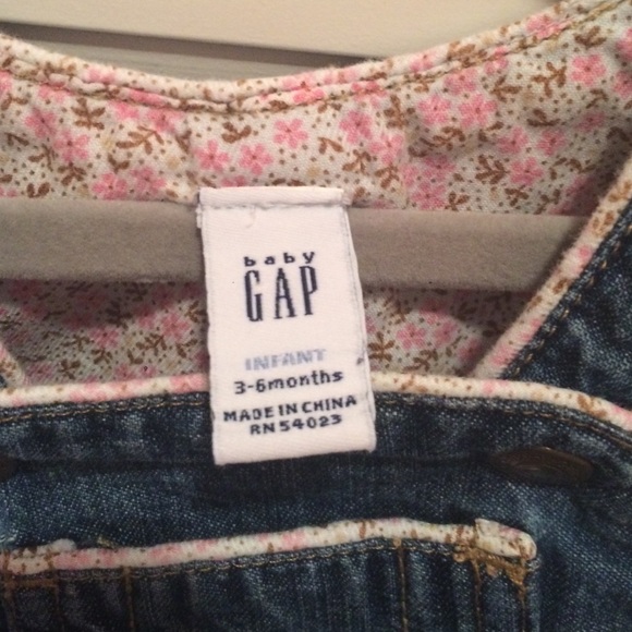 Baby girl Jean overall skirt - Picture 3 of 3