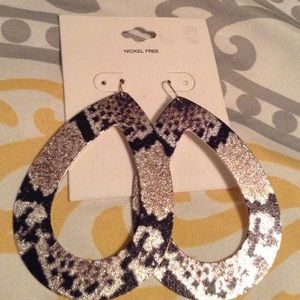 Snakeskin Print Earrings