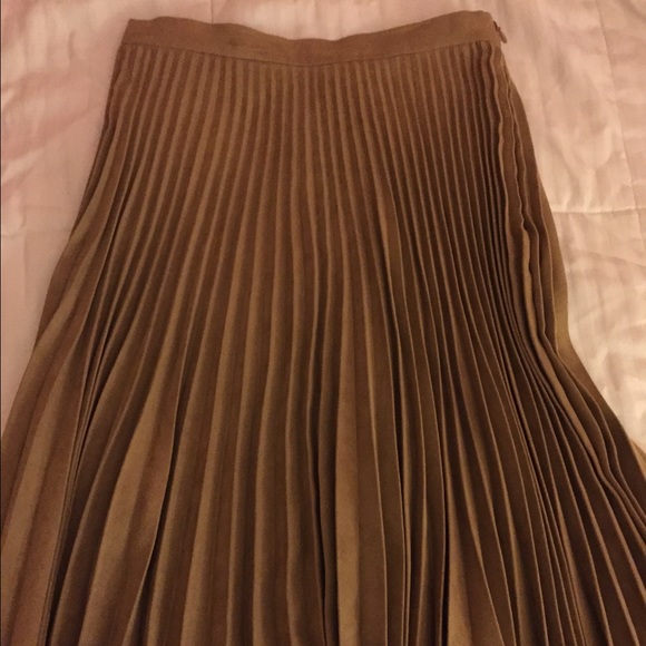 Topshop suede midi-skirt