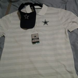 Men Nike Golf Shirt and Visor