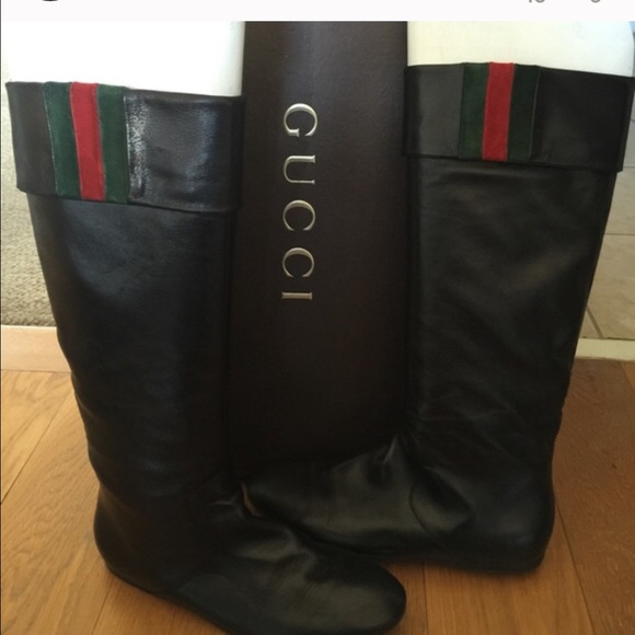 Authentic Gucci Leather knee high boots