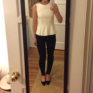 Vegan white leather top