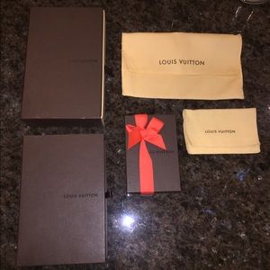 Authentic Louis Vuitton boxes and dust bag