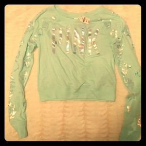 NWT Pink sequined top