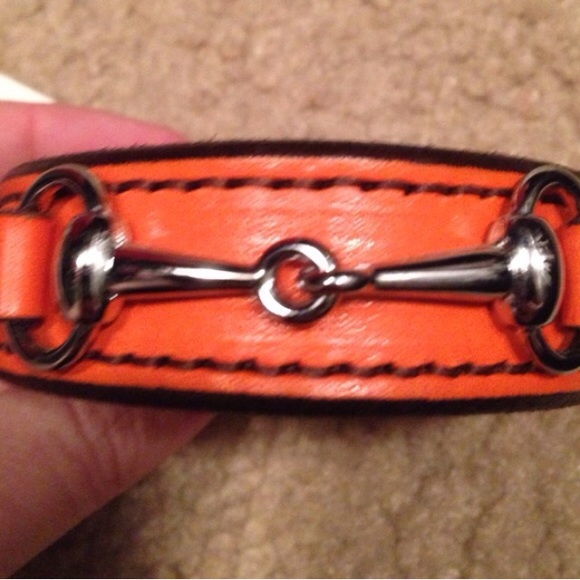 SALE!! NWT Orange Leather Bracelet - Picture 4 of 4