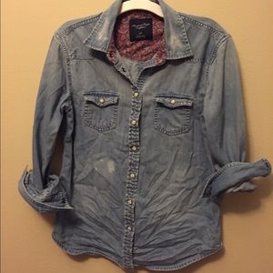 AE chambray button down