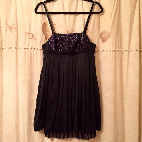 Alice + Olivia silk and sequin mini dress!