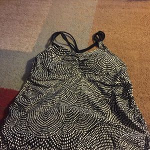 AVA VIV black and white swim suit top size 14