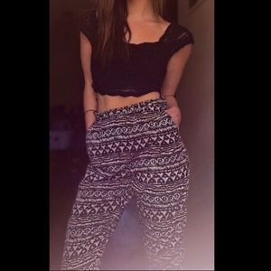 Dizzire Brand Patterned Joggers